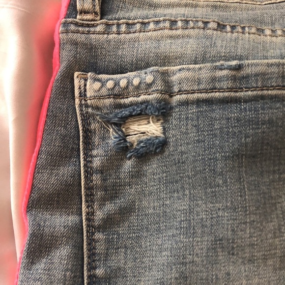 NWT BlankNYC Light Rinse Distressed Jeans Bright Pink Striping Sz 30 - Picture 8 of 8